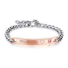 Load image into Gallery viewer, Beauty&amp;Beast King&amp;Queen Couples Matching Bracelet
