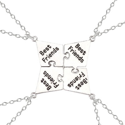 Pizza shape 3-8 BFF Friendship Necklace