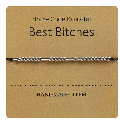 New DIY Charm Morse Code Bracelets For BFF Couples