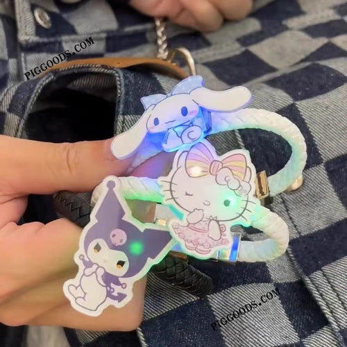 Kitty Cinnamoroll Kuromi USB Charger Lighting Bracelet