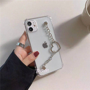 Bracelet Chain Case for LG Soft Crystal Silicone Cover Shell