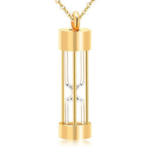 Load image into Gallery viewer, PIGGOODS Eternity Memory Hourglass Urn Necklace
