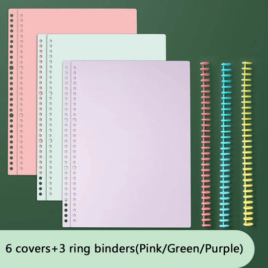 DIY A4 B5 Ring Binders Loose Leaf  Notebook