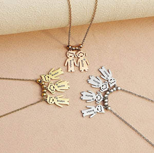 Personalized Boy Girl Pendants Family Couples BFFs Necklaces
