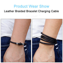 Cargar imagen en el visor de la galería, Charger Bracelet Portable Leather Beads Bracelet
