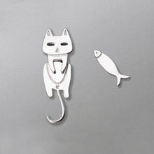 Load image into Gallery viewer, One Cat One Fish BFF Matching Earrings
