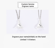 Load image into Gallery viewer, Pinky Promise Swear Hand Necklace For Best Friend Couples
