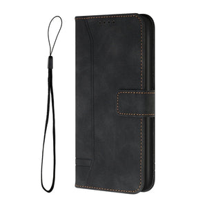 Retro Matte Leather Wallet Case Card Holder Flip Cover for LG