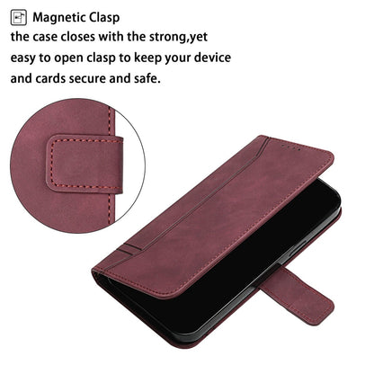 Retro Matte Leather Wallet Case Card Holder Flip Cover for LG