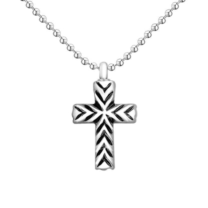 Keep Family Ashes haris into your Cross Urn Necklace