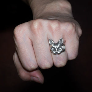 Cute Cat Rings Set Engagement 3 in 1 Best Friend Ring