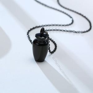 Stylish Perfume Holder Ashes Cremation Urn Punk Rock Necklace