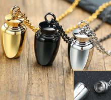 Load image into Gallery viewer, Stylish Perfume Holder Ashes Cremation Urn Punk Rock Necklace
