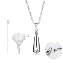 Load image into Gallery viewer, PIGGOODS Teardrop Ashes Cremation Women Necklace Jewelry
