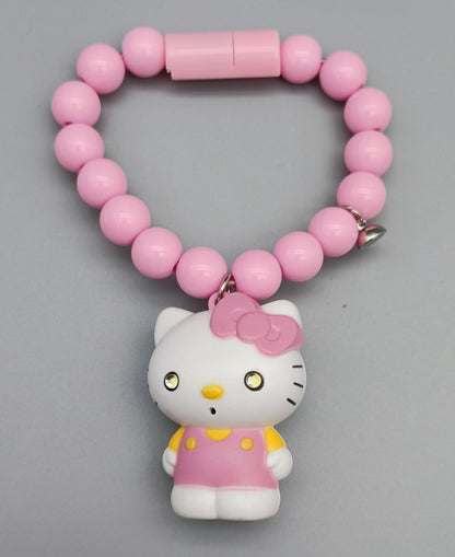 Lighting Hello Kitty Say "I Love You" Phone Charger Bracelet Charger Cable Magnetic Bracelet