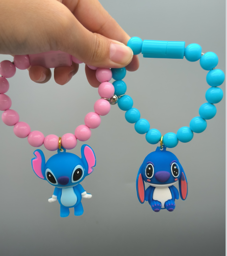 Stitch Doll Phone Charger Magnetic Bracelet Charger Cable Bracelet