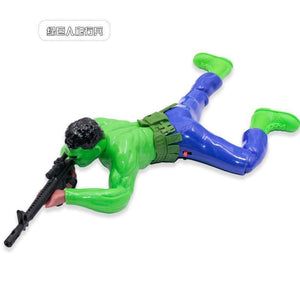 Electric crawling gun shooting toy