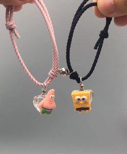 My Melody Kuromi Spongebob Patrick Stitch Magnetic Bracelet Add Keep Blood Bracelet