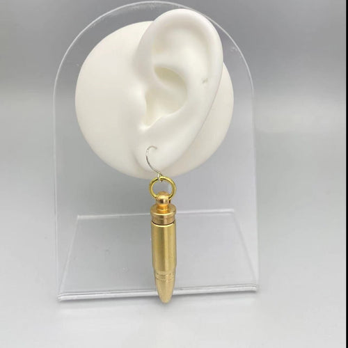 Bullet Hidden Knife Earring