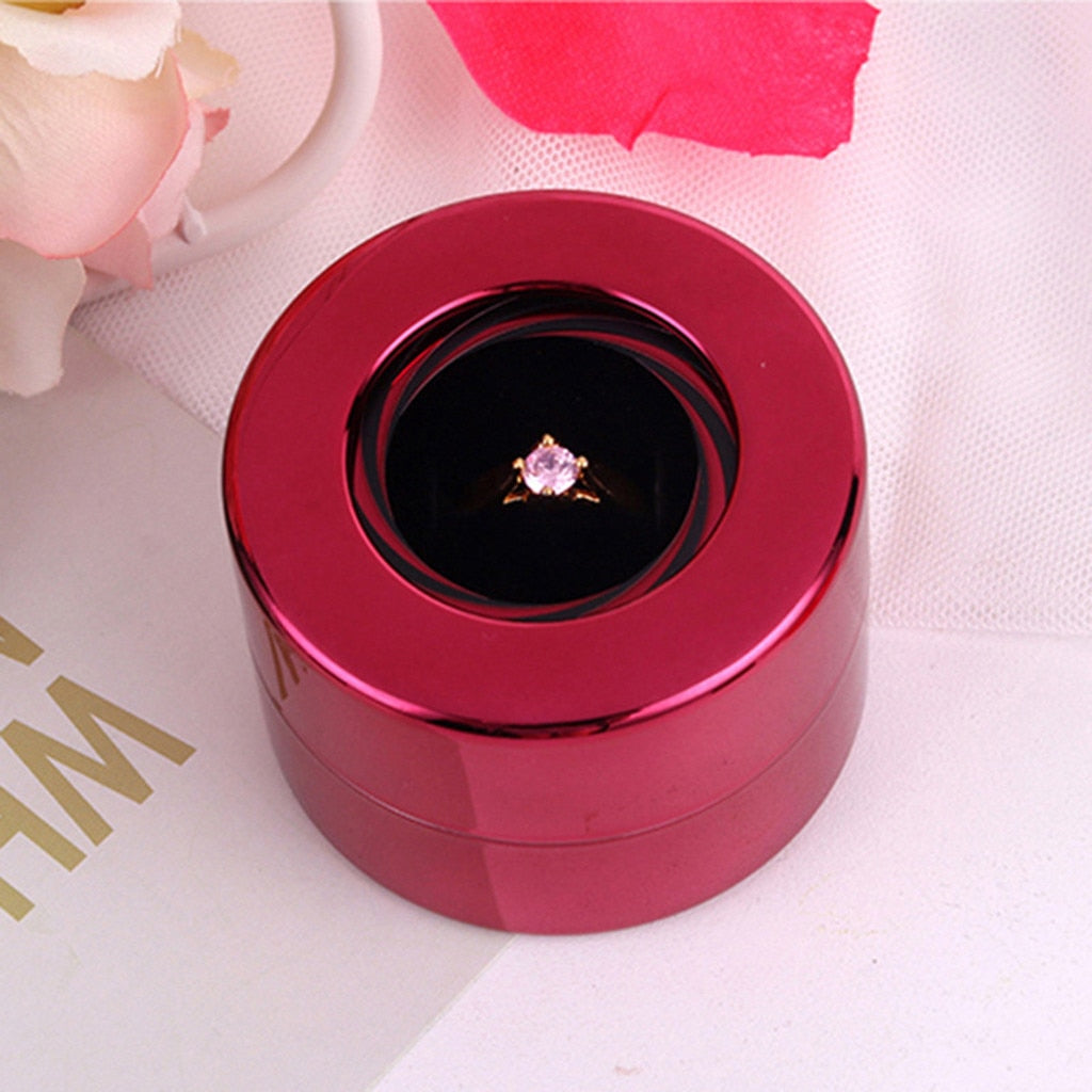 Creative Round Rotating Ring Gift Box