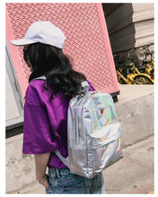 Load image into Gallery viewer, Strawberry Milk Embroidery PU School Bag
