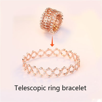 Integrated Dual-use Retractable Ring Bracelet