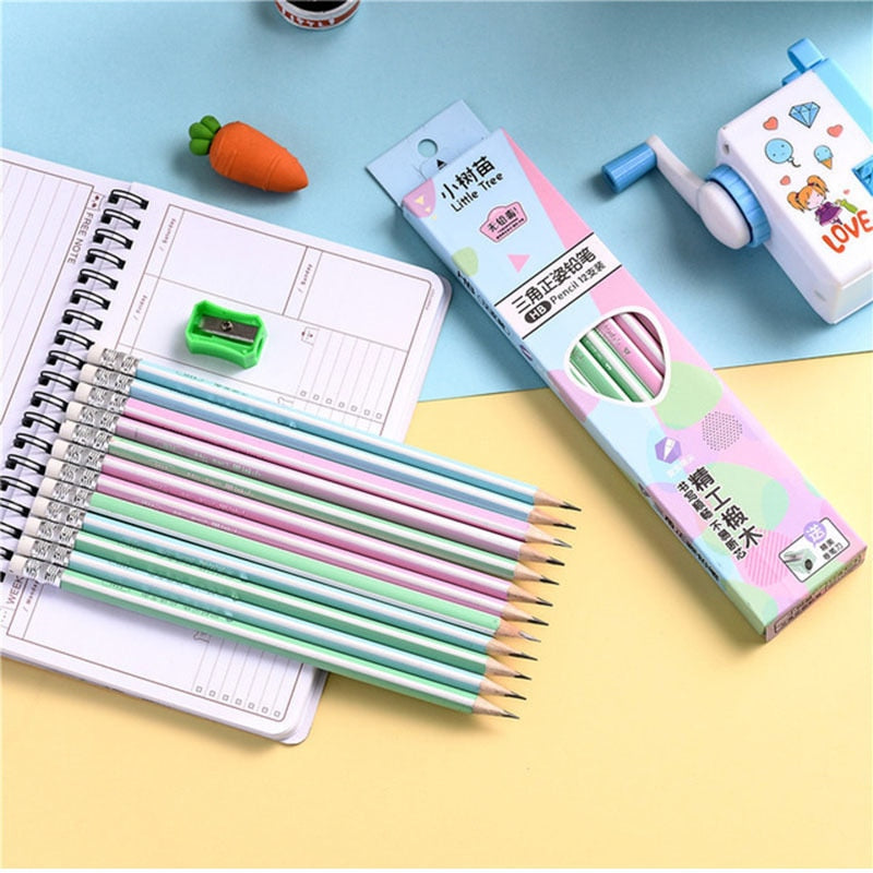 12pcs/set cute colorful pencils