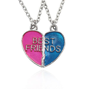 Good Friends Series Stitching Pattern Pendant Necklace