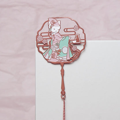 Metal Bookmark Kawaii Cat