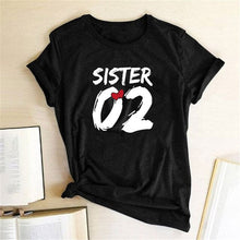Load image into Gallery viewer, Number 01 02 Print Best Friend T-shirt

