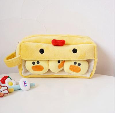 Plush Cute Pencil Case Kawaii Large Capacity Pencilcase