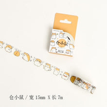 Load image into Gallery viewer, Cute Seal Panda Hamster Animals Masking Washi Tape
