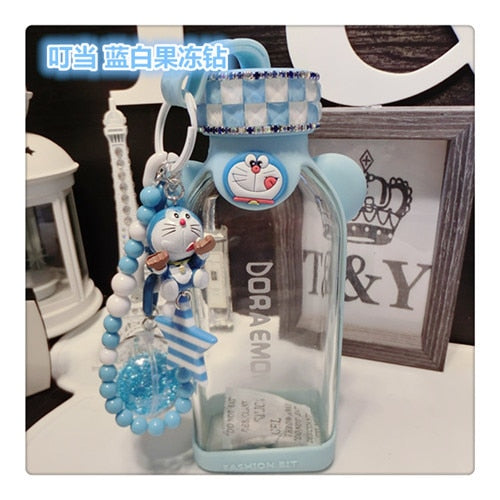 Cartoon Crystal Kitty Water Bottle