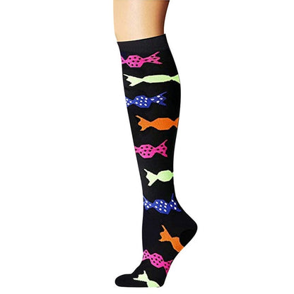 40 styles Quality Unisex Compression Stockings Cycling Socks Fit