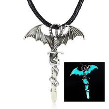Load image into Gallery viewer, Vintage Luminous Glowing Sword Dragon Necklace
