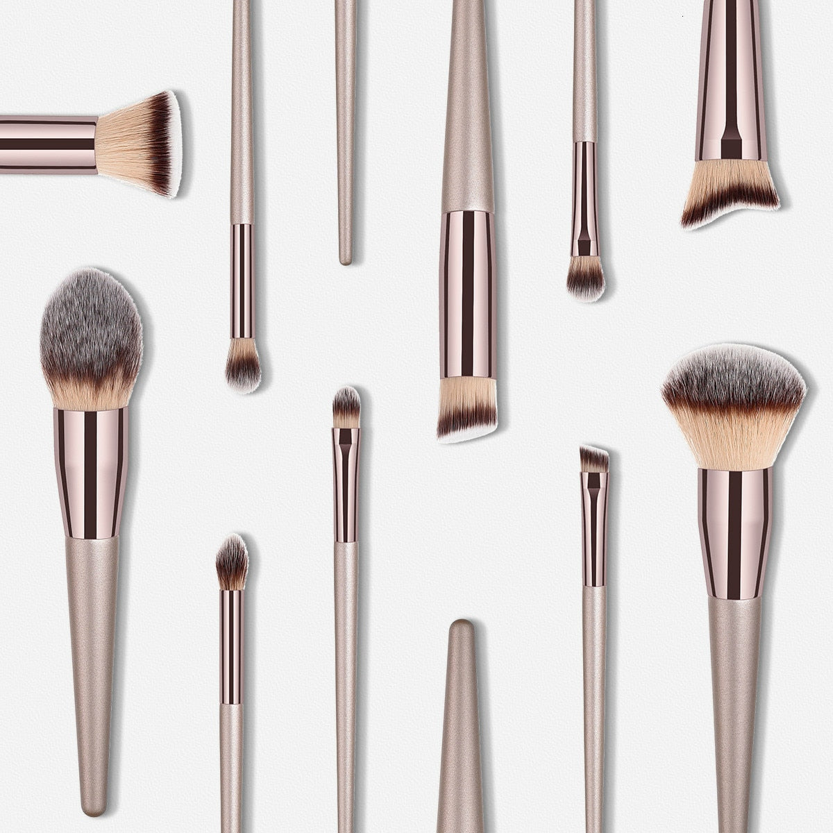 Luxury Champagne Makeup Brushes