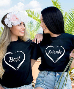 BFF Matching T-shirt Best Friend Printe