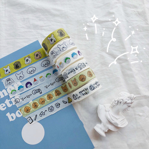 Cartoon Cute Bear Washi Tapes School Tools