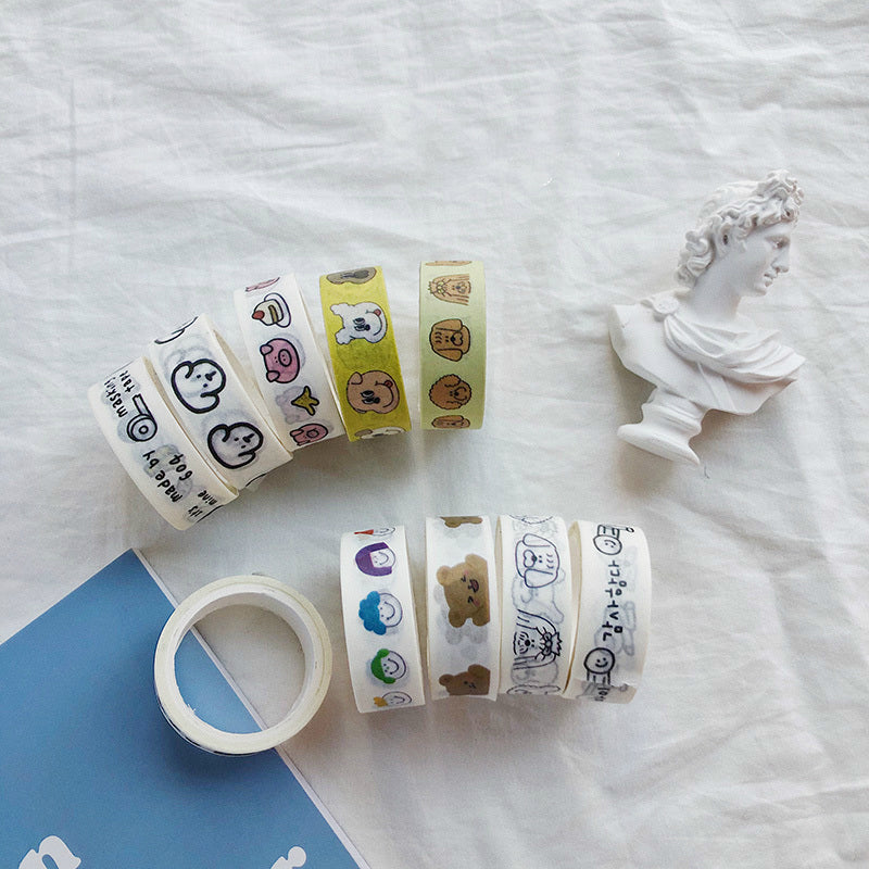 Cartoon Cute Bear Washi Tapes School Tools