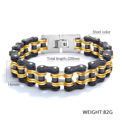 Bicycle Chain Link Bracelet For Men