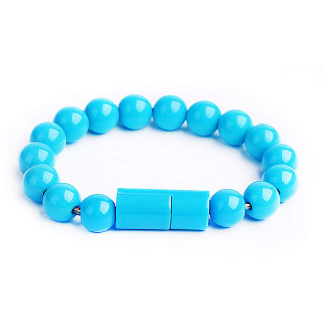 Charger Bracelet Pure Color Bead Bracelet