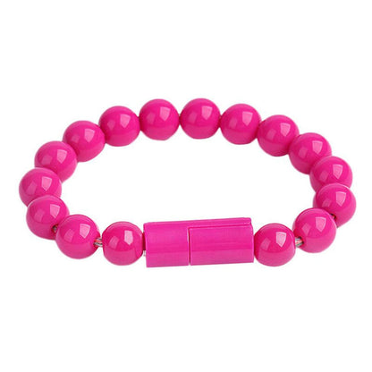 Charger Bracelet Pure Color Bead Bracelet