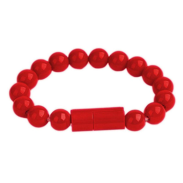 Charger Bracelet Pure Color Bead Bracelet