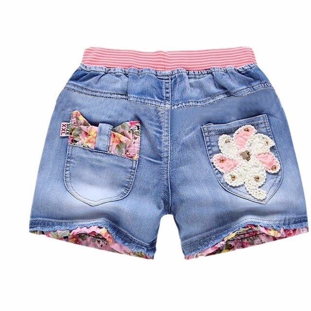 New Summer Kids Fashion Girl Short Princess Jeans