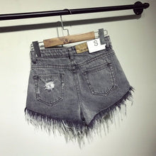 Cargar imagen en el visor de la galería, Summer Cool High Waists fur-lined Plus size Sexy Short Jeans
