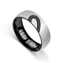Load image into Gallery viewer, &quot;I Love You&quot; Written Matching Heart Promise Rings
