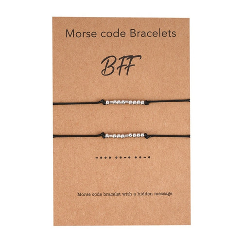 New DIY Charm Morse Code Bracelets For BFF Couples