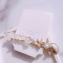 Load image into Gallery viewer, New Fashion Imitation Pearl Barrettes Grip Shell Hairpin
