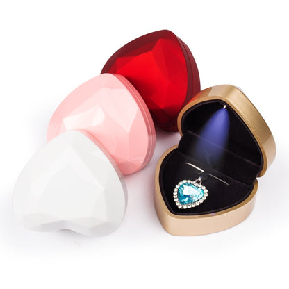 Heart-shaped LED ring pendant box