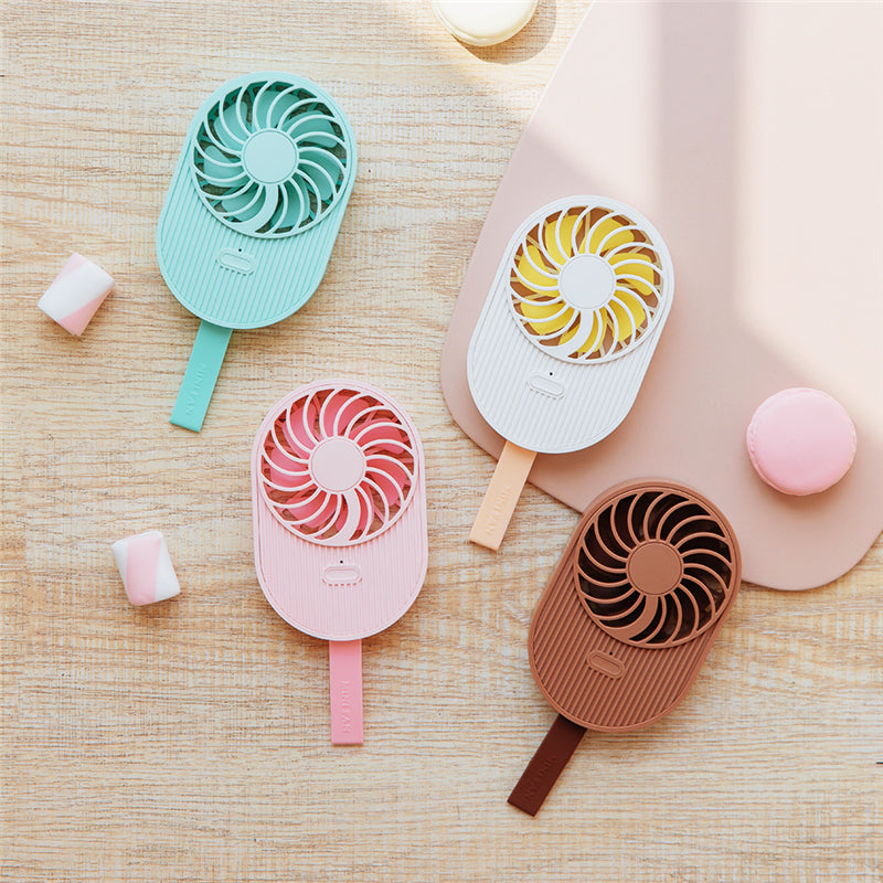 Mini Ice Cream Fan USB Charge Handheld